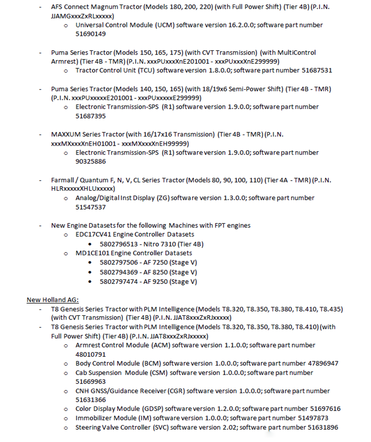 New Holland Electronic Service Tools (CNH EST 9.4) Update. 1 (replaces v9.3) diagnostic software-8